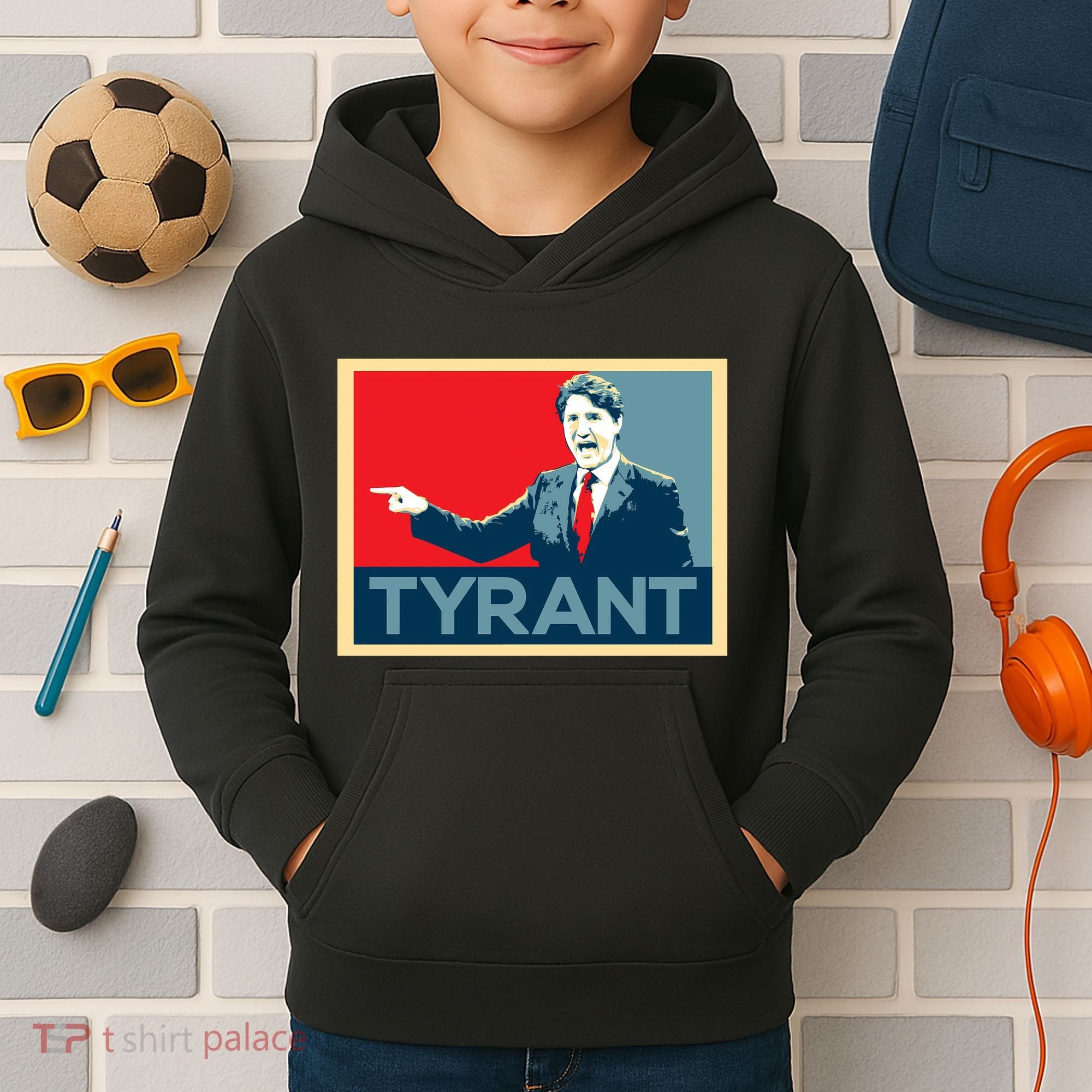 Justin Trudeau Tyrant Kids Hoodie