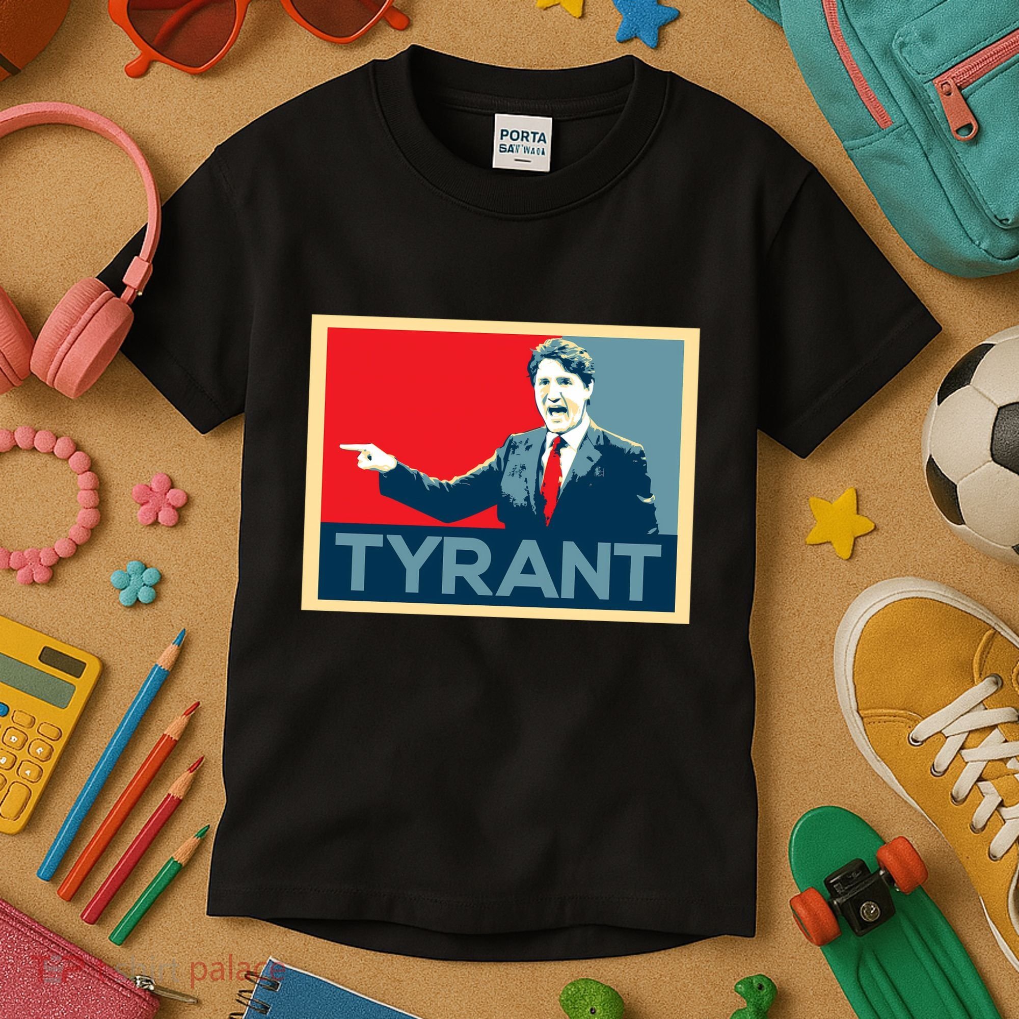 Justin Trudeau Tyrant Kids T-Shirt