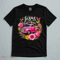 Jesus Take The Wheel Floral Farm Truck T-Shirt thumb 5