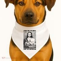 Jesus Take The Wheel I CanT Get Another Dui USA-Made Doggie Bandana thumb 1