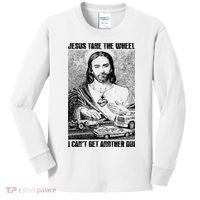 Jesus Take The Wheel I CanT Get Another Dui Kids Long Sleeve Shirt thumb 0