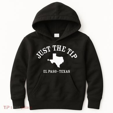 JUST THE TIP El Paso TX Athletic Design With State Kids Hoodie
