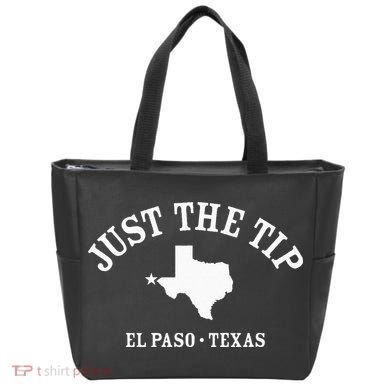 JUST THE TIP El Paso TX Athletic Design With State Tote Bag