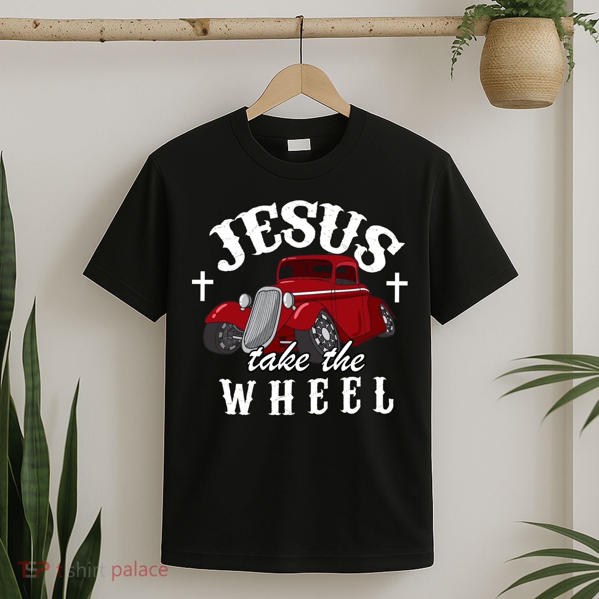 Jesus Take The Wheel Classic Vintage Car T-Shirt
