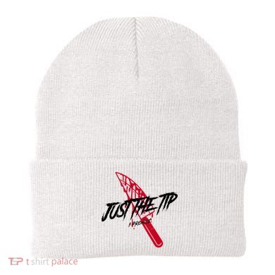 Just The Tip I Promise Funny Bloody Knife Horror Movies Beanie