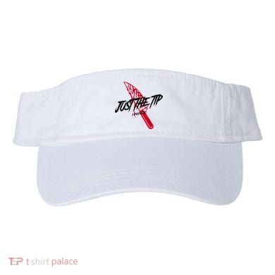 Just The Tip I Promise Funny Bloody Knife Horror Movies Visor