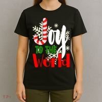 Joy To The World Christmas Festive T-Shirt thumb 4