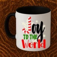 Joy To The World Christmas Festive Coffee Mug thumb 2