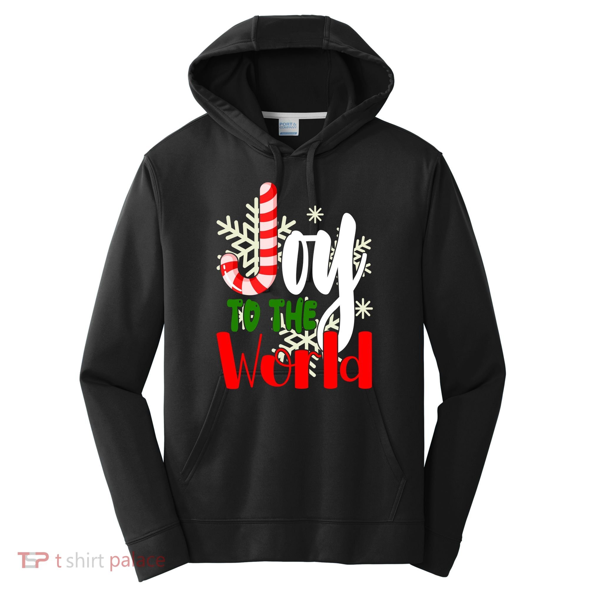 Joy To The World Christmas Festive Performance Fleece Hoodie
