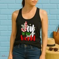 Joy To The World Christmas Festive Women's Tank Top thumb 2