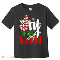 Joy To The World Christmas Festive Toddler T-Shirt thumb 0