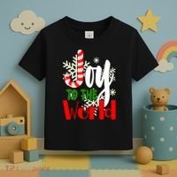 Joy To The World Christmas Festive Toddler T-Shirt thumb 3