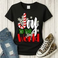 Joy To The World Christmas Festive Women's T-Shirt thumb 3