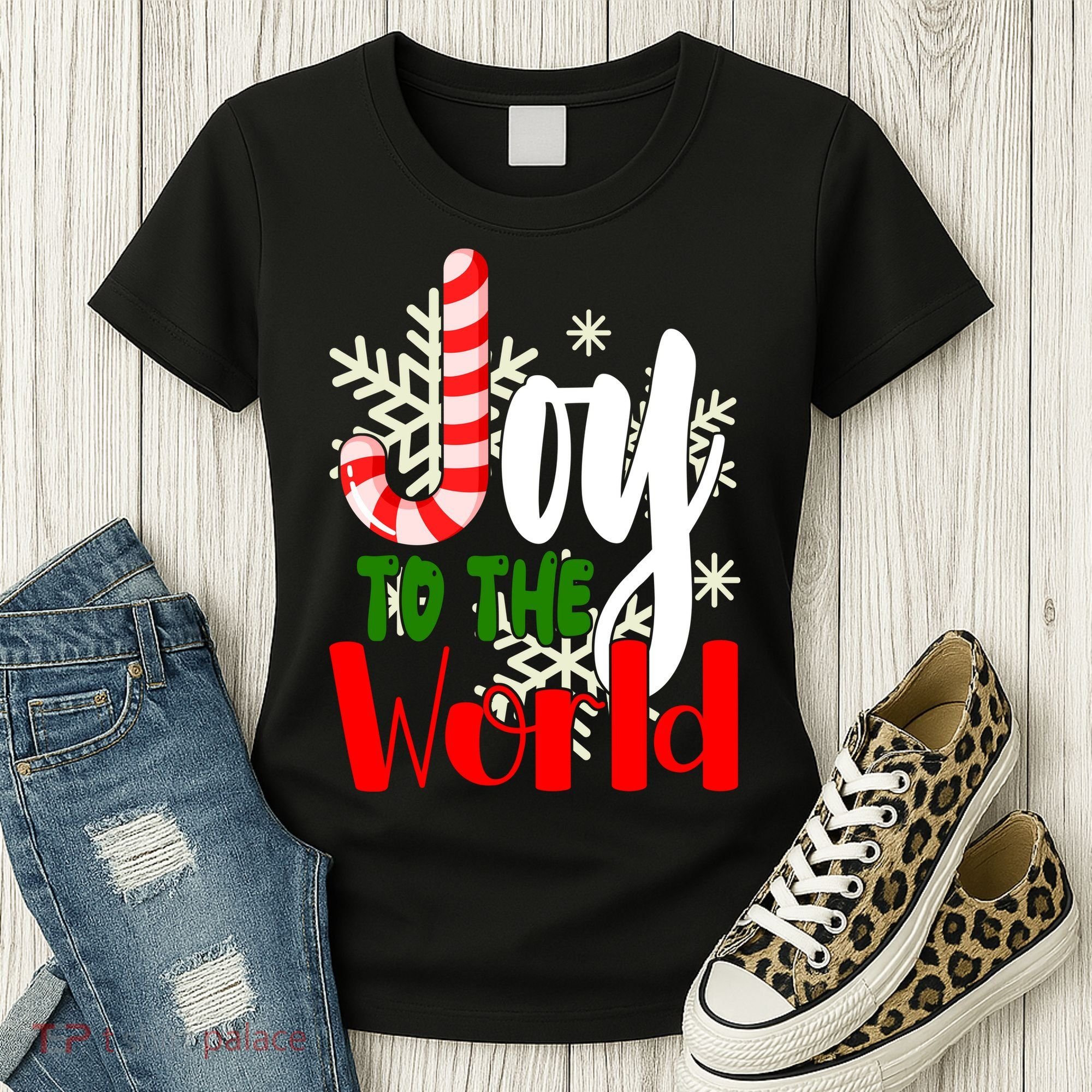 Joy To The World Christmas Festive Women's T-Shirt