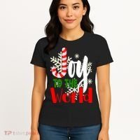 Joy To The World Christmas Festive Women's T-Shirt thumb 4