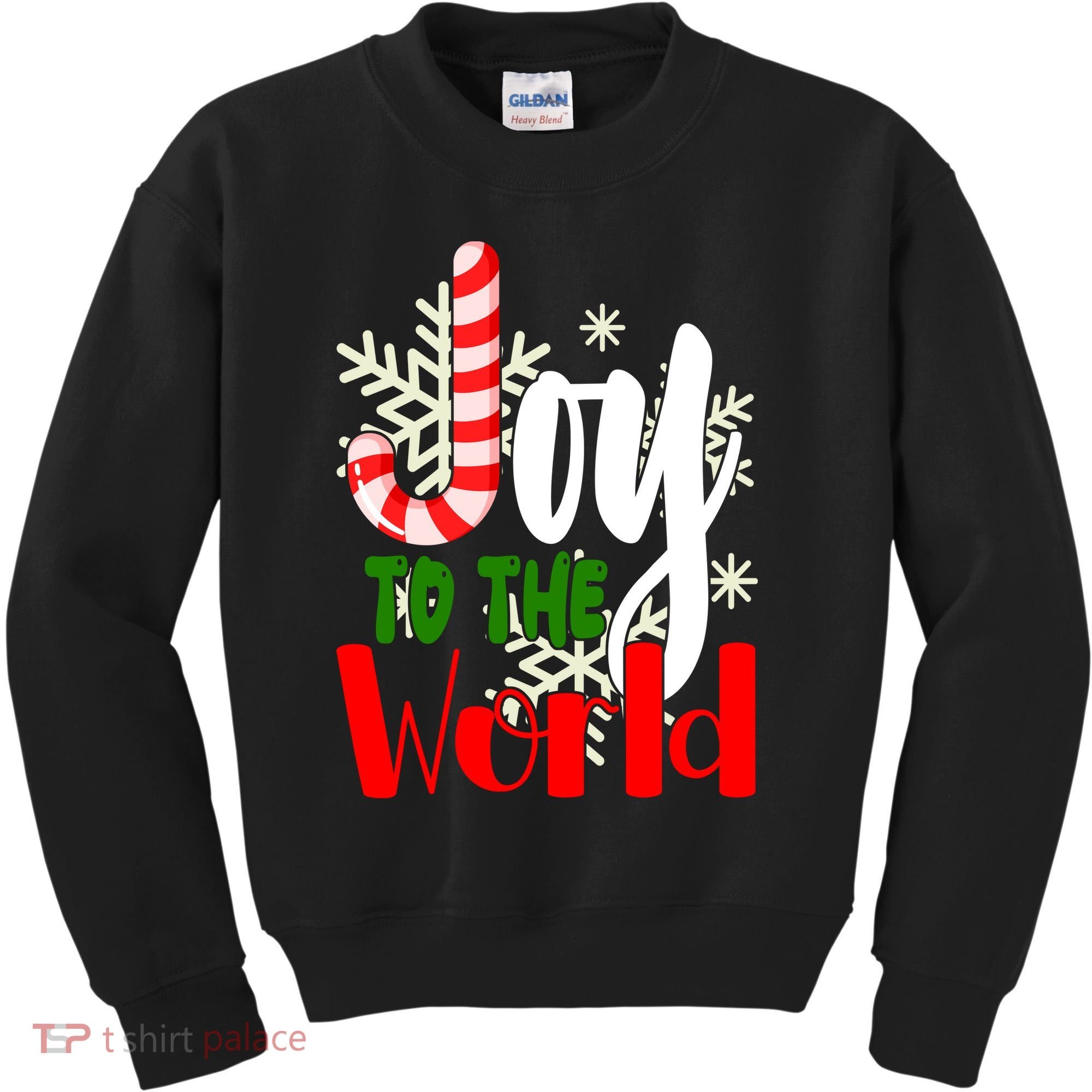 Joy To The World Christmas Festive Kids Sweatshirt