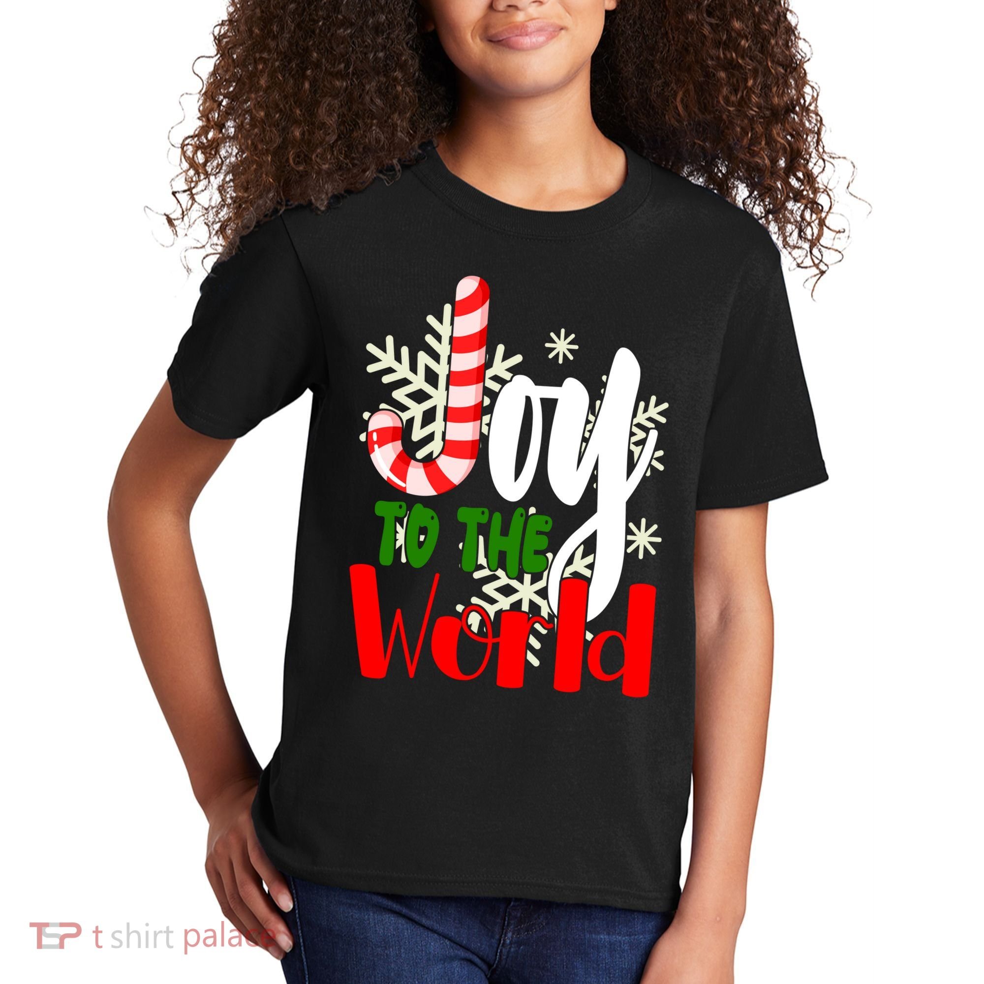 Joy To The World Christmas Festive Kids T-Shirt
