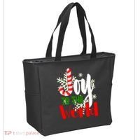 Joy To The World Christmas Festive Tote Bag thumb 2