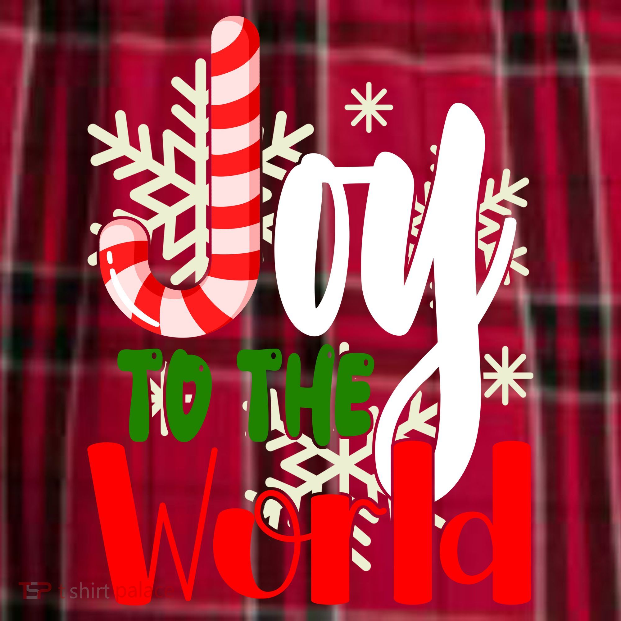 Joy To The World Christmas Festive Women's Flannel Plaid Pajama Pants