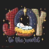 Joy To The World Nativity Christmas Jesus Ger Gift Women's Sweatshirt thumb 2