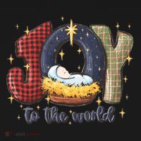 Joy To The World Nativity Christmas Jesus Ger Gift Doggie Tank thumb 4