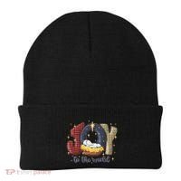 Joy To The World Nativity Christmas Jesus Ger Gift Beanie thumb 0