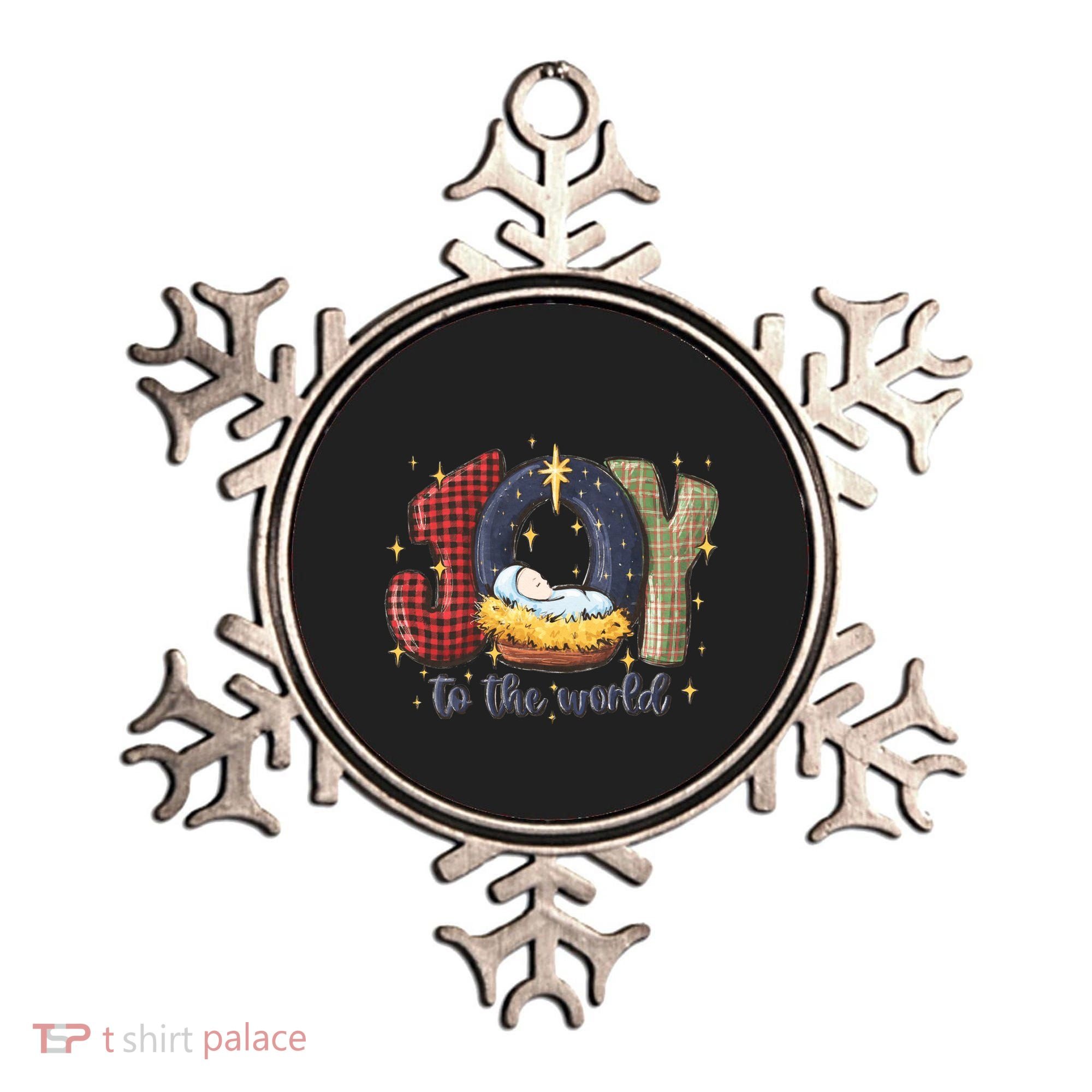 Joy To The World Nativity Christmas Jesus Ger Gift Ornament