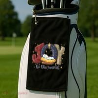 Joy To The World Nativity Christmas Jesus Ger Gift Golf Towel thumb 2