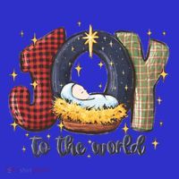 Joy To The World Nativity Christmas Jesus Ger Gift Apron thumb 3