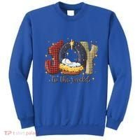 Joy To The World Nativity Christmas Jesus Ger Gift Sweatshirt thumb 0
