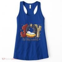 Joy To The World Nativity Christmas Jesus Ger Gift Women's Tank Top thumb 0