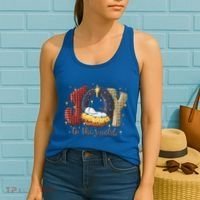 Joy To The World Nativity Christmas Jesus Ger Gift Women's Tank Top thumb 2