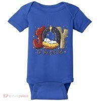 Joy To The World Nativity Christmas Jesus Ger Gift Baby Bodysuit thumb 0