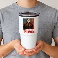Just The Tip I Promise Myers Funny Halloween Horror Character Tumbler thumb 2