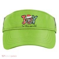 Joy To The World Disco Christmas Holiday Adult Drive Performance Visor thumb 0