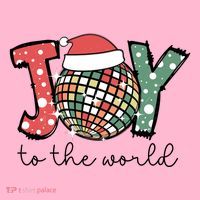 Joy To The World Disco Christmas Holiday Coaster thumb 2