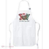 Joy To The World Disco Christmas Holiday Apron thumb 0