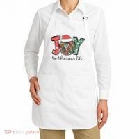 Joy To The World Disco Christmas Holiday Apron thumb 2