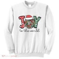 Joy To The World Disco Christmas Holiday Sweatshirt thumb 0