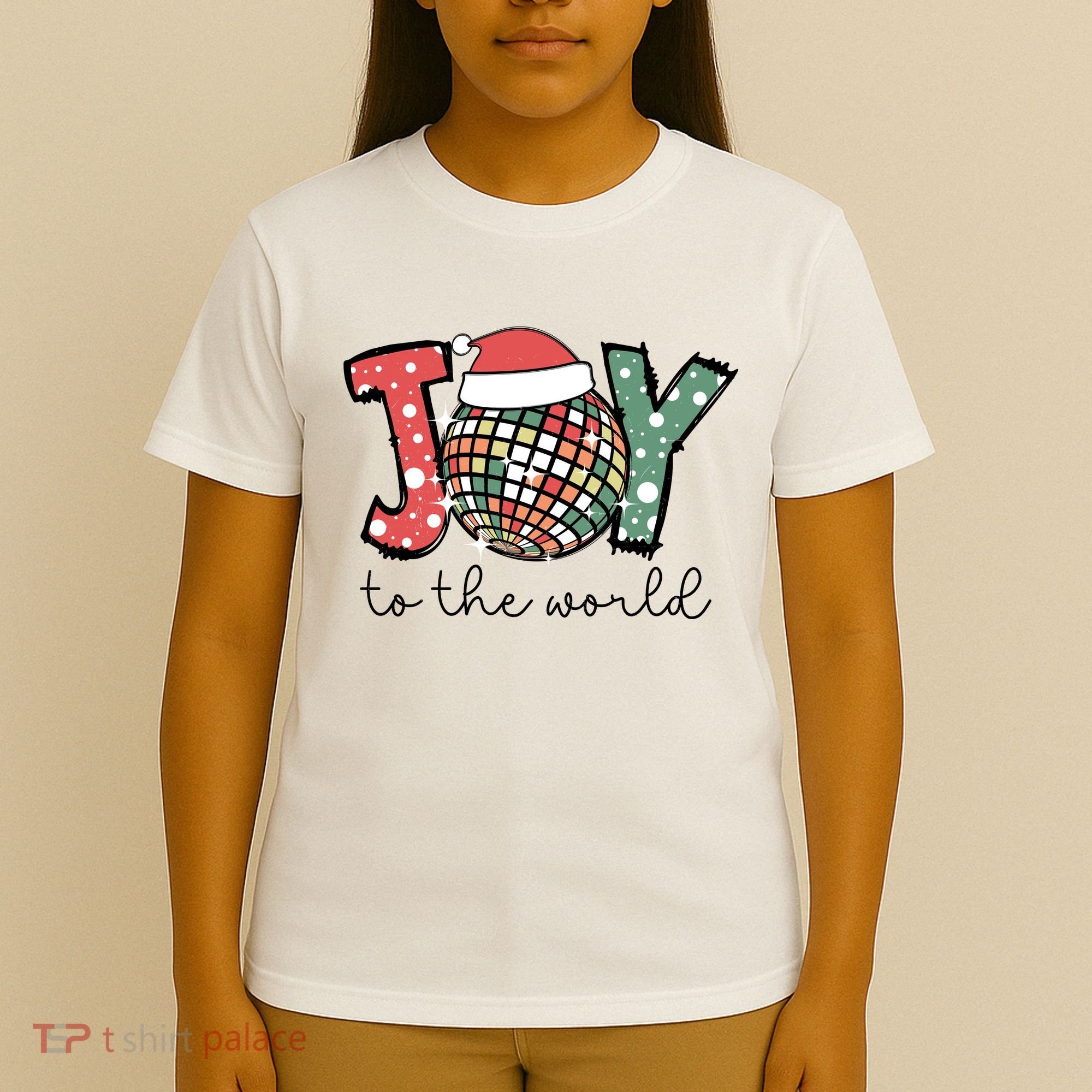 Joy To The World Disco Christmas Holiday T-Shirt