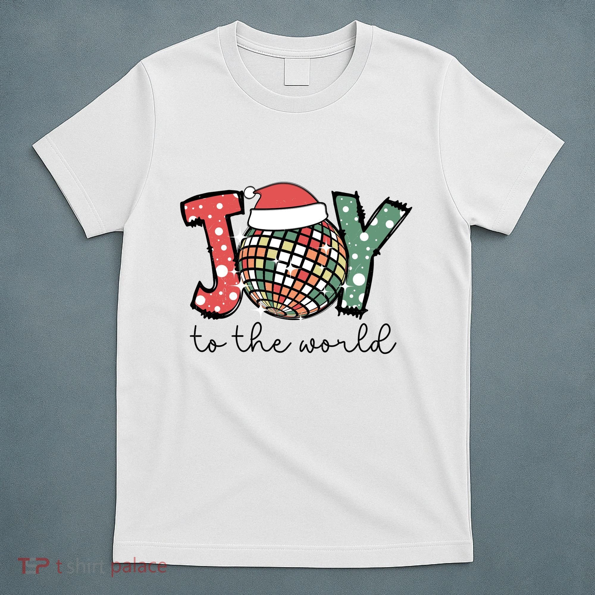Joy To The World Disco Christmas Holiday T-Shirt