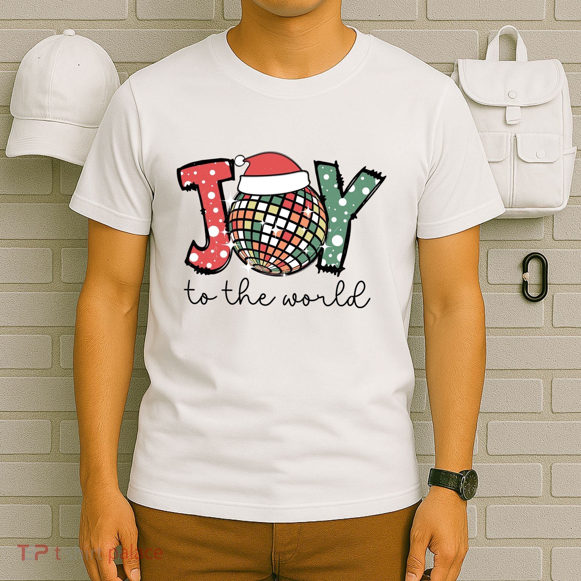 Joy To The World Disco Christmas Holiday T-Shirt