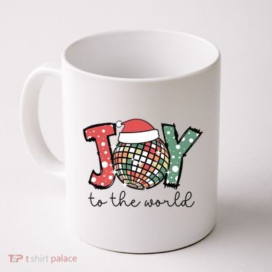 Joy To The World Disco Christmas Holiday Coffee Mug