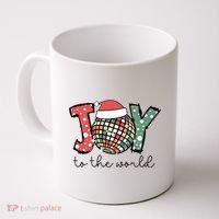 Joy To The World Disco Christmas Holiday Coffee Mug thumb 0