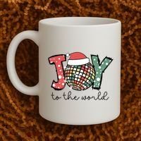 Joy To The World Disco Christmas Holiday Coffee Mug thumb 2