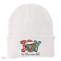Joy To The World Disco Christmas Holiday Beanie thumb 0