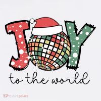 Joy To The World Disco Christmas Holiday Women's Hoodie thumb 2