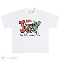 Joy To The World Disco Christmas Holiday Urban Oversized Heavyweight T-Shirt thumb 0