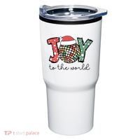 Joy To The World Disco Christmas Holiday Tumbler thumb 0