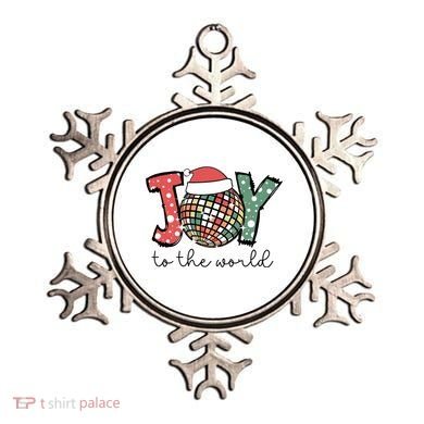Joy To The World Disco Christmas Holiday Ornament